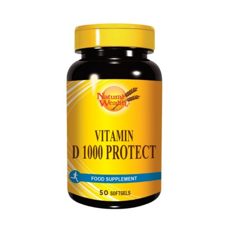 Natural Wealth vitamin D 1000IU 50 kapsula